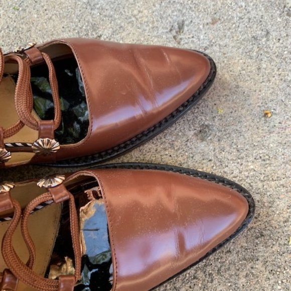 Toga Pulla Gladiator Flat Ankle Boots in Brown - Size 38 - Picture 6 of 6